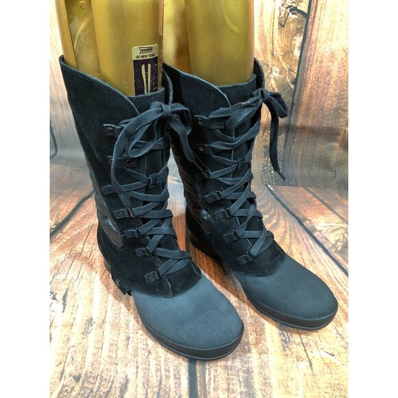 The North Face Zophia Tall Black Heetseeker Boots Womens 8 / 39 (p5N - Picture 5 of 11